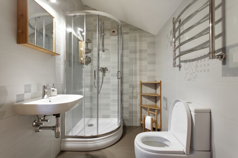 Shower with Vertical Storage