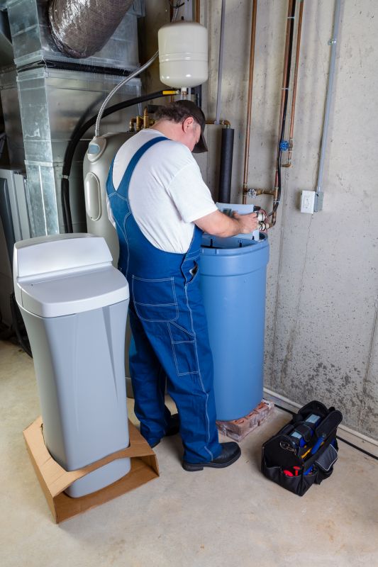 Team Installing Water Softener